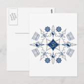 Carte Postale Symboles bouddhistes tribaux (Devant / Derrière)