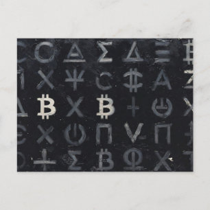 Carte Postale Symboles de Bitcoin (Style : 13)