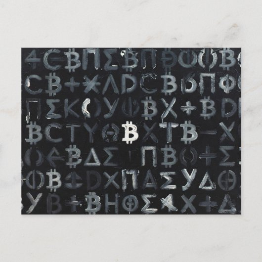 Carte Postale Symboles de Bitcoin (Style : 9) (Devant)