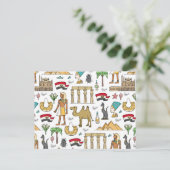 Carte Postale Symboles de couleurs du Motif égyptien (Debout devant)