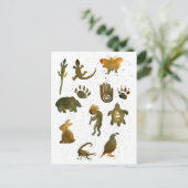 Carte Postale Symboles de pétroglyphe Ours Cave à main du guéris (Debout devant)