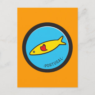 Carte Postale Symboles du Portugal - Sardine Nr. 02