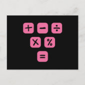 Carte Postale Symboles mathématiques Signes mathématiques Maths (Devant)