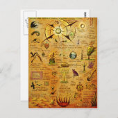 Carte postale Symboles naturels (Devant / Derrière)