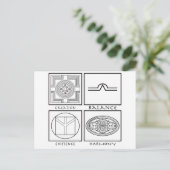 Carte Postale Symboles Plejaren (Debout devant)