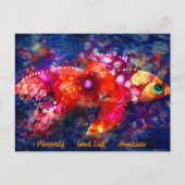 Carte postale - Symbolisme Abstrait de poisson d'o (Devant)