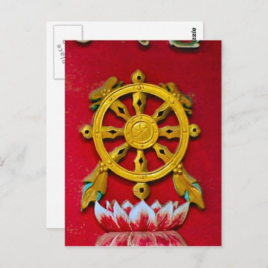 Carte Postale symbolisme chinois (Devant / Derrière)