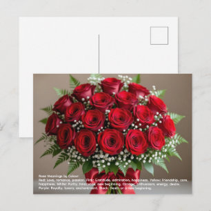 Carte Postale Symbolisme de la rose