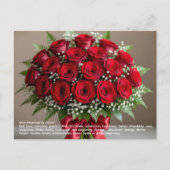 Carte Postale Symbolisme de la rose (Devant)