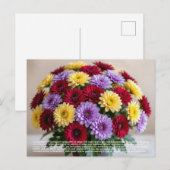 Carte Postale Symbolisme du Chrysanthème (Devant / Derrière)