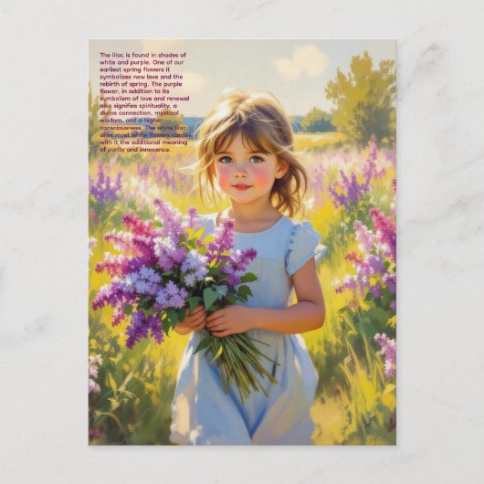 Carte Postale Symbolisme du lilas (Devant)