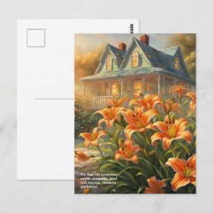 Carte Postale Symbolisme du lis tigre