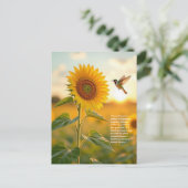 Carte Postale Symbolisme du Tournesol (Debout devant)