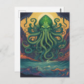 Carte Postale Symbolisme mystique de Cthulhu (Devant / Derrière)