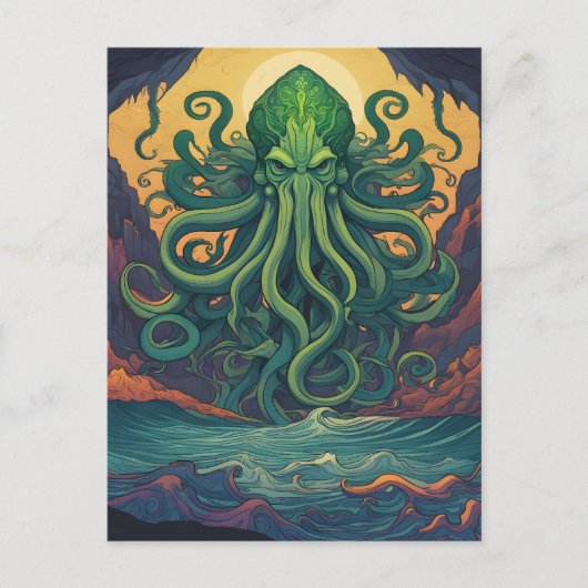 Carte Postale Symbolisme mystique de Cthulhu (Devant)
