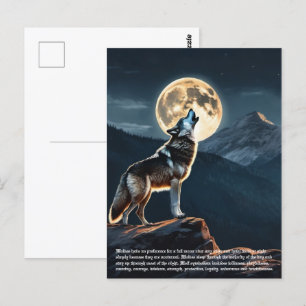 Carte Postale Symbolisme Wolf