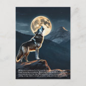 Carte Postale Symbolisme Wolf (Devant)