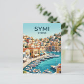 Carte Postale Syme Grèce (Debout devant)