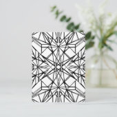 Carte Postale symétrie géométrique (Debout devant)