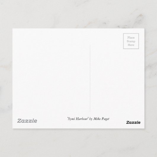 Carte Postale Symi - Grèce (Dos)