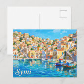 Carte Postale Symi Grèce (Devant / Derrière)
