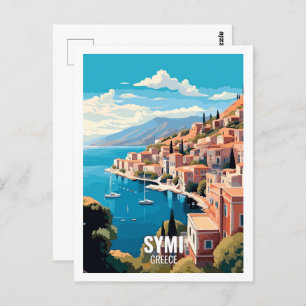Carte Postale Symi Greece Sites de Voyage célèbres
