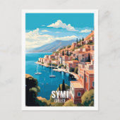 Carte Postale Symi Greece Sites de Voyage célèbres (Devant)