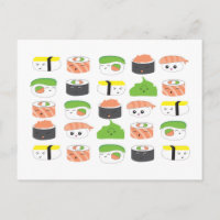 Sympa Sushi Illustration Motif design personnalisé