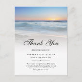 Carte Postale Sympathie Merci Plage Océan Funérailles  (Devant)