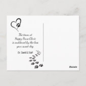 Carte Postale Sympathie pour la perte d'un berger allemand (Dos)