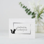 Carte Postale Sympathie pour la perte d'un chat de compagnie de  (Debout devant)