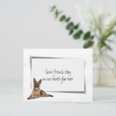 Carte Postale Sympathie pour la perte d'un chien de berger allem (Debout devant)