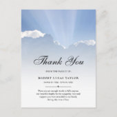 Carte Postale Sympathy Merci Beach Ocean Funeral (Devant)