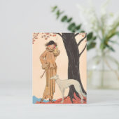 Carte Postale Symphonie d'automne de George Barbier (Debout devant)