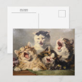 Carte Postale Symphonie de chatons par Julius Adam II (Devant / Derrière)