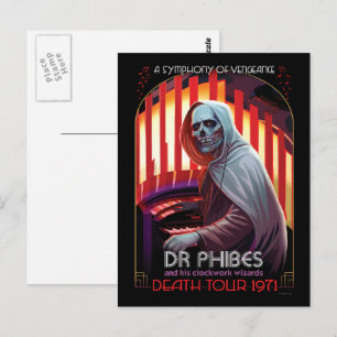 Carte Postale Symphonie de vengeance Dr. Phibes Pos gothique hor