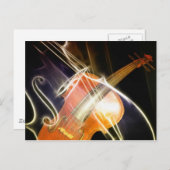 Carte Postale Symphonie de violon (Devant / Derrière)
