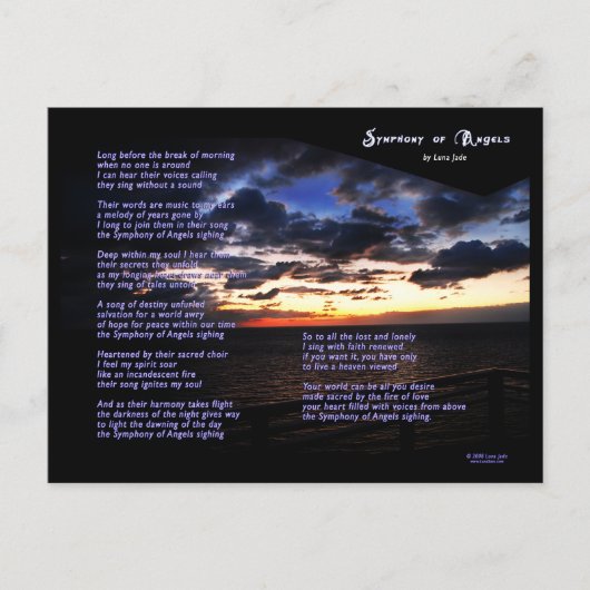 Carte postale Symphonie des Anges (Devant)