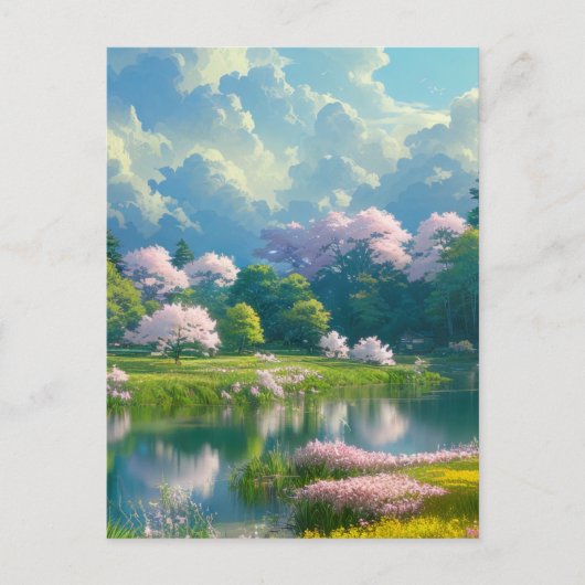 Carte Postale Symphonie des couleurs de la nature (Devant)