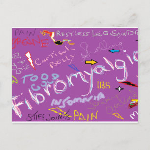 Carte Postale Symptômes de fibromyalgie