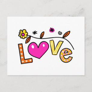 Carte Postale Symte Christian Love Salutation expression de text