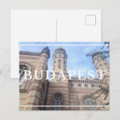 Carte postale Synagogue Budapest (Devant / Derrière)