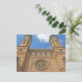 Carte Postale Synagogue, Budapest, Hongrie (Debout devant)