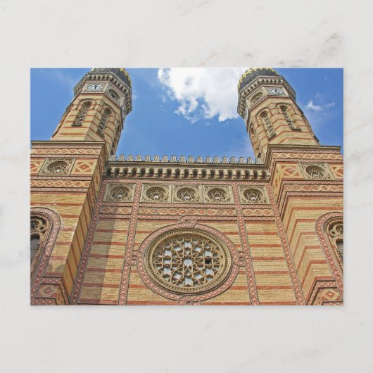 Carte Postale Synagogue, Budapest, Hongrie (Devant)