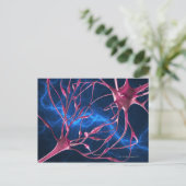 Carte Postale Synapses nerveuses, illustration informatique. (Debout devant)