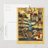 Carte Postale Synaxe de l'icône orthodoxe de St. Jean le Précurs (Devant / Derrière)