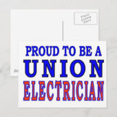 CARTE POSTALE SYNDICAT ÉLECTRIQUE (Devant / Derrière)