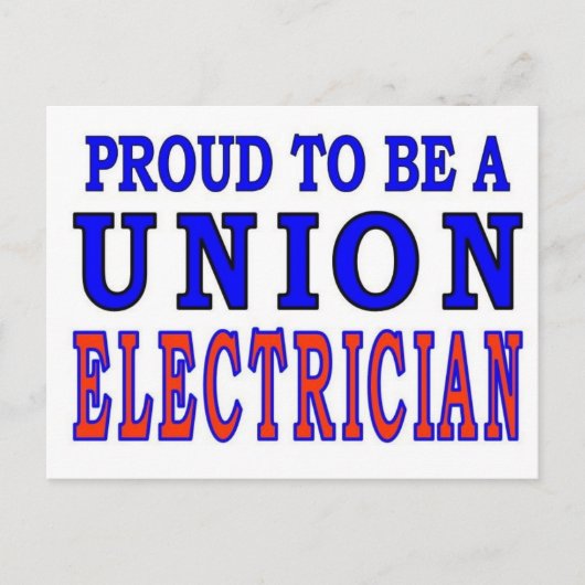 CARTE POSTALE SYNDICAT ÉLECTRIQUE (Devant)