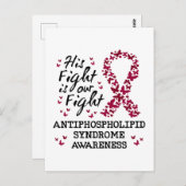 Carte Postale Syndrome antiphospholipidique Sensibilisation, son (Devant / Derrière)