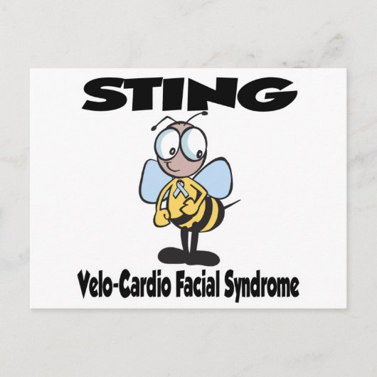 Carte Postale Syndrome facial Vélocardio-vasculaire STING (Devant)